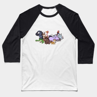 Cute Wildlife Animals Baseball T-Shirt